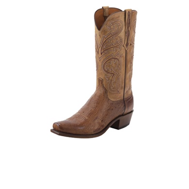 Nathan Barnwood Smooth Ostrich - Lucchese Style # N1160