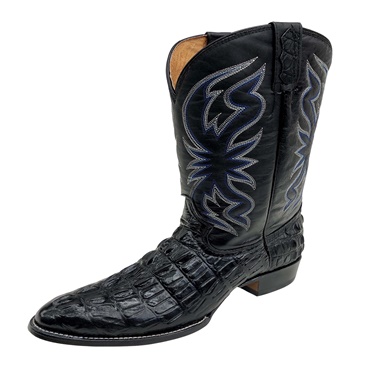 COWTOWN BLACK EXOTIC LEATHER PRINT - style #R6096