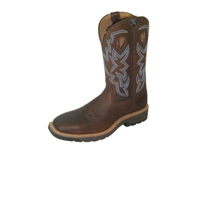Cognac with Brown Pebble (Steel Toe) - Twisted X Style # MLCS003