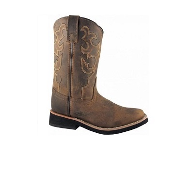 Kids Square Toe Western Boot - Smoky Mountain Style # 3520