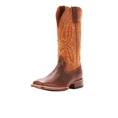 Ariat Men's Brown Pecos Leather Western Boots - Broad Square Toe - STYLE# 10025100 